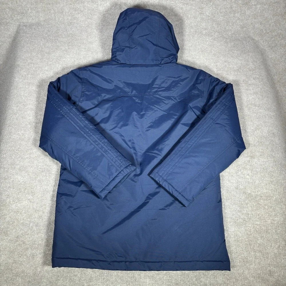 Adidas Columbus Blue Jackets Jacket Mens M Blue Padded Parka‎ Coat Logo New NWT